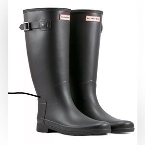 Hunter Hunter Refined  Black Slim Fit Rain Boots
Size 10 NWT